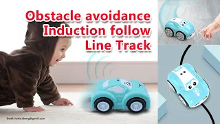 4-Mode Induction Follow Car Toys Link Tracker Obstacle Avoidance Remote Control Car With Ball