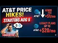 AT T Price Increase Right After T-Mobile Did It