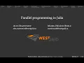 Parallel Julia webinar