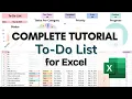 Complete Tutorial for the To-Do List Spreadsheet 3 0 for Excel