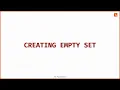 Creating Empty Set Python Programming English