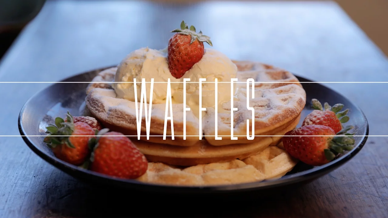 Waffles na sanduicheira
