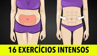 Elimine a Gordura da Barriga com 2 Séries de 16 Exercícios Intensos em Casa