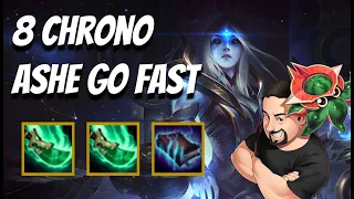 Ashe "Gotta-Go-Fast" with 8 Chrono | TFT Galaxies | Teamfight Tactics