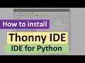 How to Install Thonny IDE on Windows