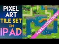 PIXEL ART tile set on iPad Procreate Animation Tutorial full illustration process