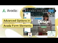 Advanced Options in Avada Form Elements