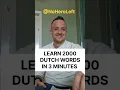 Lagu 🇳🇱 🇧🇪 🇸🇷 Learn 2000 Dutch words in 3 minutes #Dutch #LearnDutch #NoHeroLeft