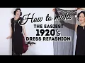 How to make your own 1920 s dress refashion from scarves Need a 2020 flapper or Gatsby costume