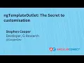 ngTemplateOutlet The secret to customisation Stephen Cooper