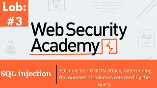 SQL injection UNION attack determining the number of columns returned by the query