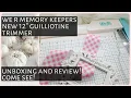 We R Memory Keepers NEW 12 Guilliotine Paper Trimmer Unboxing and Review October 2021