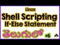 If else statement Shell Scripting Tutorials for Beginners in Telugu