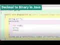 Convert Decimal to Binary in Java While Loop Explained Step-by-Step ICSE Class 9 10