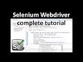 Selenium Tutorial For Beginners - Selenium Webdriver Tutorial-Selenium with Java-Selenium WebDriver