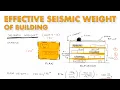 How to Find Seismic Weight of a Building ASCE 7-16