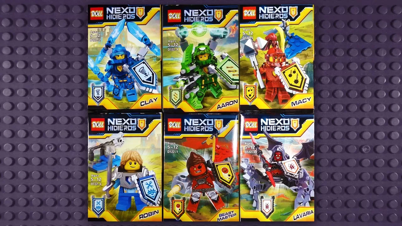 LEGO Nexo Knights Shield Sculpture Tutorial! 5 different models