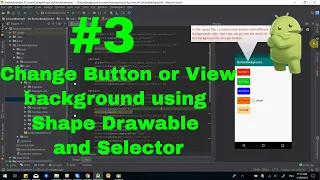 Change the Button View background using XML resource - Kotlin Android for beginners