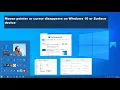 Mouse pointer or cursor disappears on Windows or Surface device