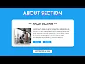 How to make About Section using HTML and CSS About Us Section with HTML and CSS