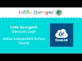 Aldine ISD How to Log In to Little Sponges via ClassLink