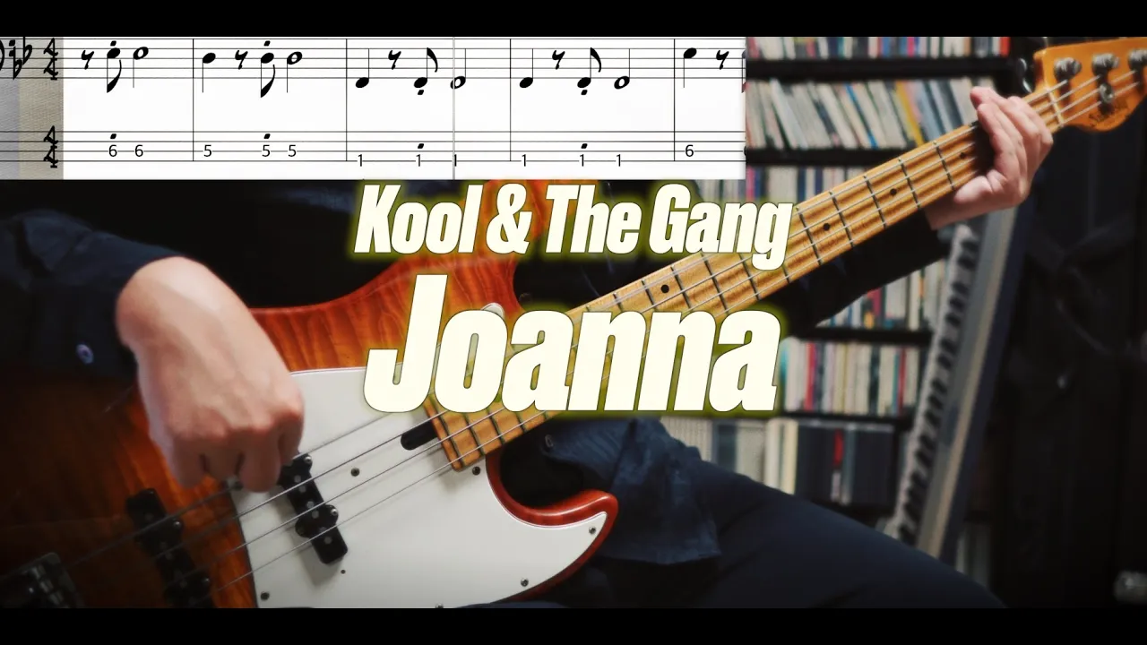 Kool & The Gang - Joanna (Bass Cover) TABS in Video