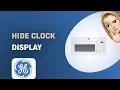 How to Hide Clock Display on GE JVM3160DFWW Microwave
