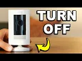 How To Turn Off Ring Camera Stop Recording