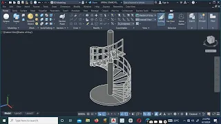 Spiral Staircase Design in AutoCAD Step-by-Step