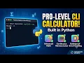 Python Development Project Pro-Level CLI Calculator TechnoHacks Solutions