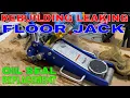 How to Rebuild Broken Leaking Floor Jack Hydraulic Jack Oil Change Jack Won t Lift