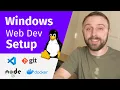 Setting Up a Windows PC For Web Development WSL Git Node js Docker Oh My Zsh MySQL