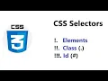 Learn CSS Selector in 3 minutes 3 types of CSS Selector With Example h1