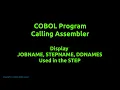 MVS Tk4 - COBOL program calls Assembler program to print DDNames used within the JOB STEP
