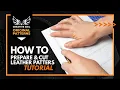 How to prepare cut leather patters