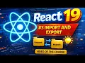 React 19 Tutorial in Hindi Lecture 3 - Import Export in React