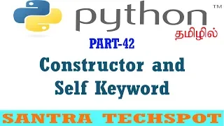 Python with OOPs Tutorial in Tamil Constructor with Self Keyword in python