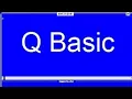 Q Basic Programming Part 1