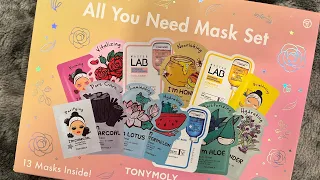 TONYMOLY ALL YOU NEED MASK SET UNBOXING 