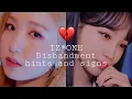 IZONE HINTS AND SIGNS THAT THEY WILL DISBAND