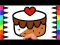 Beautiful Birt ay Cake Coloring Pages - Coloring Cake for Kids