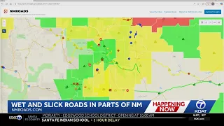 Difficult driving conditions reported in New Mexico