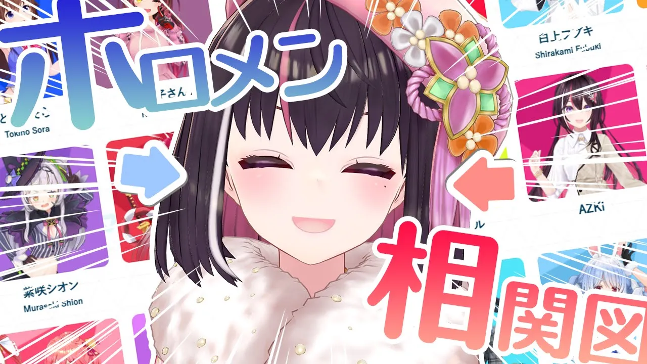 【謹賀新年】ホロメン相関図JP編！2025年の関係性は一体どうなる！？【ホロライブ / AZKi】