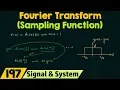 Fourier Transform of Basic Signals Sampling Function