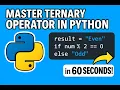 Ternary Operator Explained with a Simple Project - Python Shorts