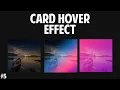 Gradient Card Hover Effect CSS Creative Hover Effects Tutorial