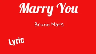 marry you bruno mars lyric lirik 