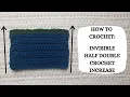 How To Crochet Invisible Half Double Crochet Increase Tutorial DIY Beginner Crochet Easy