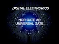 NOR gate as Universal gate Proteus 8 9