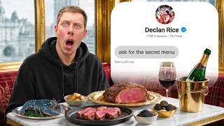 I Tested Footballer's Favourite Restaurants!